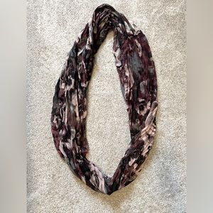 Floral purple scarf